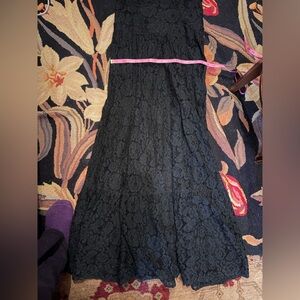 Lulu's Black Lace Detail Dress